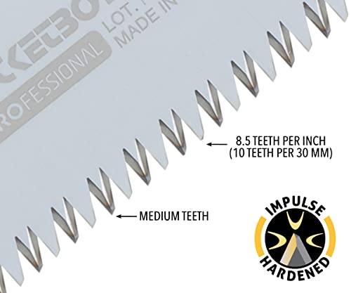 Silky Professional Series PocketBoy Folding Saw 130mm Medium Teeth (340-13) | 8.5 teeth per inch (10 teeth per 30mm), Cut capacity 2.6 inches