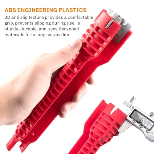 8-in-1 Faucet and Sink Wrench, Universal Basin Wrench for Tight Spaces - style: Eight-in-One