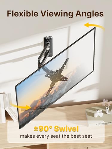 monTEK Full Motion Small TV Wall Mount for 13-43 Inch TVs up to 44 lb - size: 13"-43" Full Motion