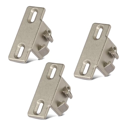 3 Pack of Hinge Mounting Plate Replacement for Blum 1 3/8" Overlay 110 Degree Compact 33 Edge, Edge Mount Plates for Blum Face Frame Overlay Hinge, Hinges for Cabinet Doors, Soft Close Hinges