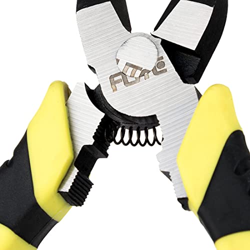 Professional Wire Cutters Heavy Duty,6 inch Diagonal Cutting Pliers with Crimper Design,Chrome Vanadium Steel Forged Spring-Loaded Side Cutters