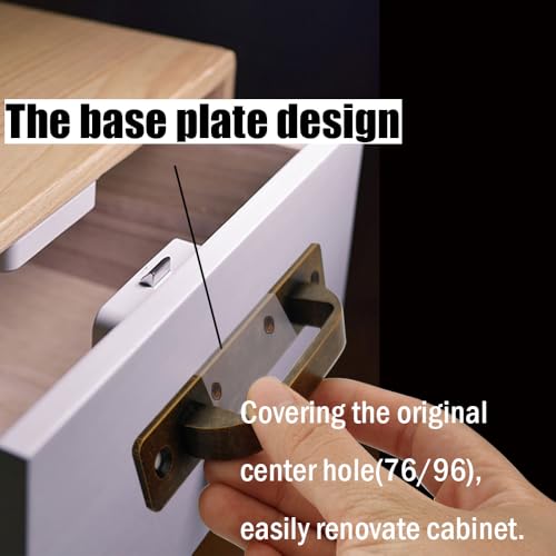 2 Pack 4 1/4 Inch 108 mm FlatCopper Cabinet Handles Aluminum Cabinet Pulls Drawer Pulls - color: FlatCopper, size: 4 1/4 Inch