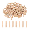 PATIKIL 95 Pcs Wood Dowel Pins 1/4" x 1 1/4" Fluted Wooden Dowels Hardwood Pegs for Woodworking Furniture DIY Crafts Projects Door Art - size: 1/4" x 1 1/4"
