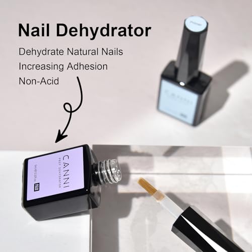 CANNI 2Pcs Nail Dehydrator and Primer Set, Air Dry Primer & Pre-dehydrator - color: Prep & Primer