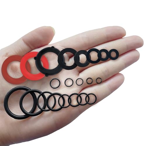ZDBB 7 Size Water Hose Gasket and 20 Size O Ring Rubber Washer Assortment Kit 610 Pcs Nitrile Washers Set for Plumbing Faucet Pipe Hose Shower Head Pressure Washer Sealing Repair OD 9-31MM - size: ODmm:14,15,16,17,18,19,20,21,22,23,24,25,26,27,28