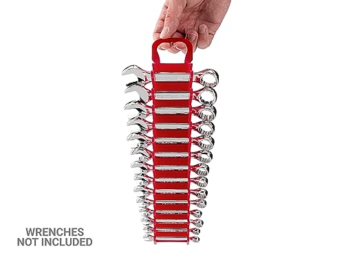 TEKTON 14-Tool Stubby Combination Wrench Holder | OWP21214 | Red