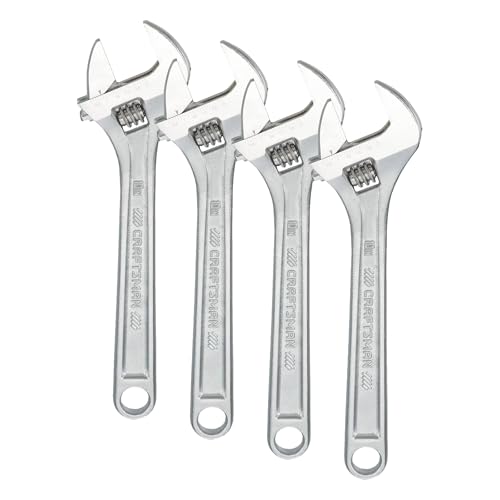 CRAFTSMAN Adjustable Wrench Set, 3-Piece (CMMT12001) (Pack of 4) - size: Adjustable (Pack of 4)