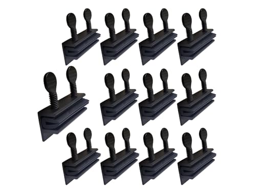 QCAA Sliding Window Security Lock with Vinyl Lining, Child Proof Lock, Aluminum, Black, 12 Pack, Made in Taiwan - color: Black, size: 12pack