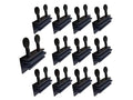 QCAA Sliding Window Security Lock with Vinyl Lining, Child Proof Lock, Aluminum, Black, 12 Pack, Made in Taiwan - color: Black, size: 12pack