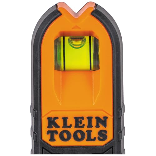 Klein Tools MSF1002 Magnetic Stud Finder and Level, Compact, Wood and Metal Detector with Bubble Vial for Accurate Markings, Felt Pad Backing, 2-Pack - size: Pack of Two