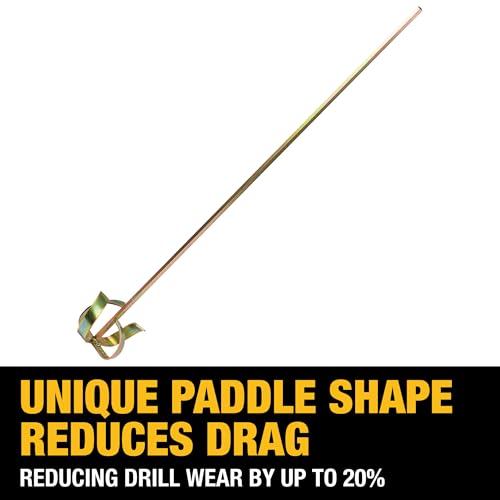 DEWALT Drywall Mud and Paint Mixer | 28" Shaft and 4" Head | DXTT-2-294 - size: 28" Shaft, 4" Head