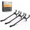 INCLY 60 Pack 4 Inch Black Pegboard Hooks, 1/4" Heavy Duty - color: Black, size: 4inch-60pcs