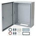Generic Waterproof Electrical Enclosure 20 x 16 x 10'', Outdoor Electrical Box Weatherproof, Electrical Junction Box with Reinforced Lock, Gray, JYX504025 - size: 20 x 16 x 10''