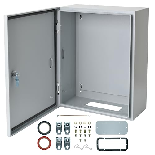 Waterproof Electrical Enclosure 20 x 16 x 8'', Outdoor Electrical Box Weatherproof, Electrical Junction Box with Reinforced Lock - size: 20 x 16 x 8''