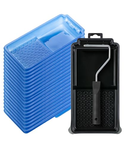 Bates- 4 Inch Paint Tray Set, 22 pcs, 1x 4 Inch Paint Roller Tray