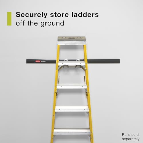 Rubbermaid FastTrack Ladder Hook Garage Wall/Ladder Hanger Wall Mount and Heavy Duty Organization for Home/Garage/Wall/Shed - style: Ladder Hook