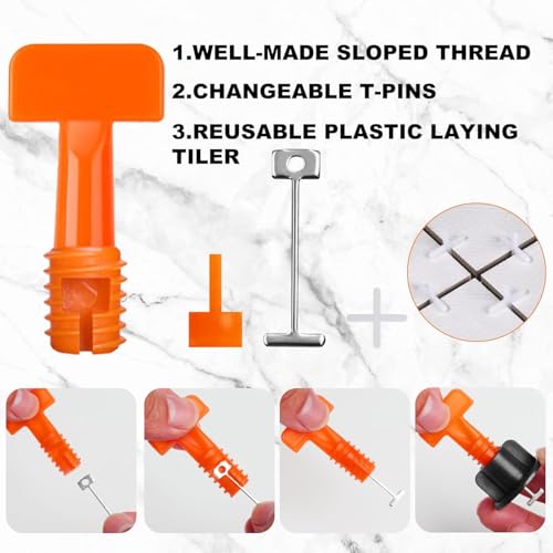 Storystore 150PCS Tile Leveling System Kit, 1/16 Inch Tile Spacers - size: 150pcs