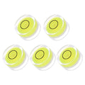 5pcs Small Circular Bubble Spirit Levels - [19mm Diameter 10mm Thickness] Mini Round RV Level Leveling Tools for Travel Trailer Turntable Camera, Lime - color: Lime, size: 19mm x 10mm