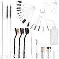 Foxtell 45 Pcs Spray Gun Cleaning Kit, Gun Cleaning Brush, Multi-Purpose Paint Gun Cleaning Kit, Mini Brushes & Needles for Airbrush Nozzles, Spray Guns, and Tattoo Equipment