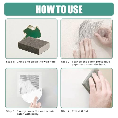 30Pcs 4 Inch Drywall Patch, Wall Repair Patches Wall Hole Repair Patch - size: 4 Inch_30Pcs