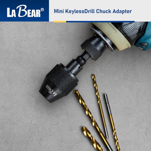 LABEAR Keyless Drill Chuck Adapter, 1.5-6mm, 1/4" Hex Shank - size: 1.5-6mm