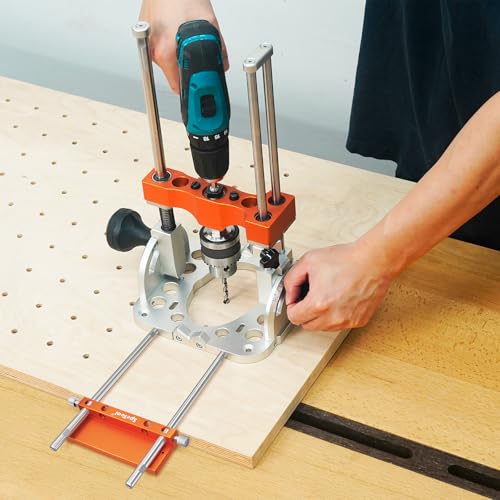 SpeTool Drill Fence for S04001& S04003 Portable Drill Guide, All-aluminum Made Edge Cutting Guide for Drilling Row Holes