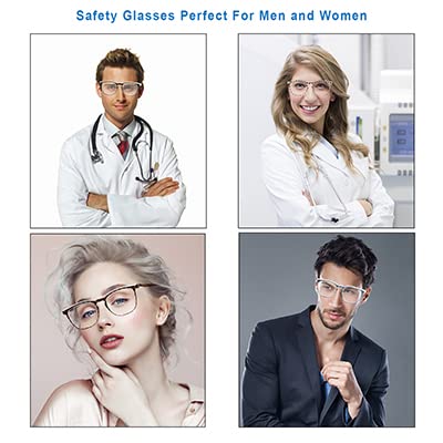 SQIMZAR Safety Glasses Goggles For Women Nurses Protective Eyewear,Anti Fog Safety Goggles - color: Lilac