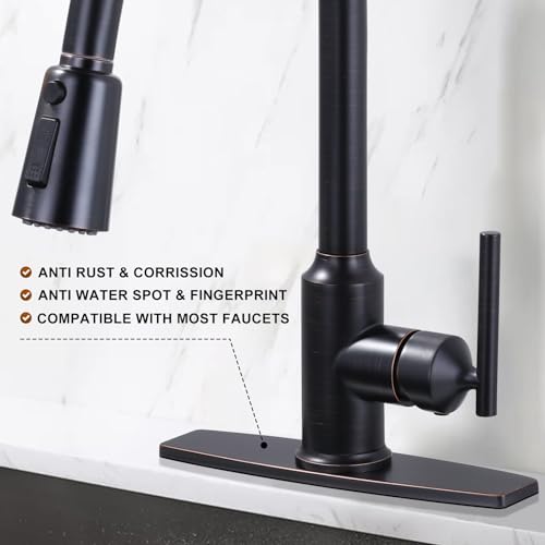 ARCORA 10.2 Inch Faucet Plate Sink Hole Cover Escutcheon - color: Oil Rubbed Bronze