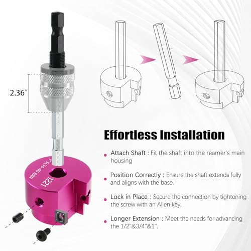 PVC Pipe Reamer Kit 6 PCS 1/2", 1", 1-1/4", 2", 3", 4" for SCH 40 PVC CPVC ABS - size: 1/2+1+1-1/4+2+3+4 Inch