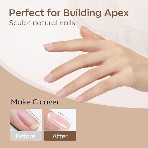 modelones Builder Nail Set, Builder Base Colors Nude Netural- 6Colors - color: B4-Soft Blush