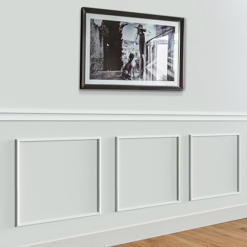 Melkus Peel and Stick Wall Molding Kit, 3 Sets 20" x 20"Precut Wainscoting Panels, Self Adhesive Molding Trims for Interior Wall Décor - size: 3 Set/20"x20"