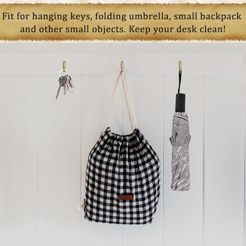 Push Pin Picture Hooks, Push Pin Hangers, Decorative Push Pins for Wall Hanging, Thumb Tacks for Hanging, Bulletin Board Hooks - style: Gold