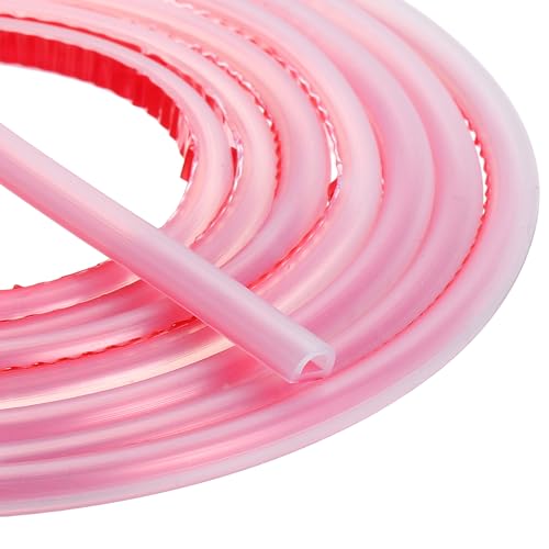uxcell Weather Stripping Door Seal, 20 ft Self-Adhesive D-Shape Seal Strip Silicone Insulation Window Gap Filler for Door Frame Sealing Gap (3/16" W x 5/32" T, Clear) - size: 20 ft x 3/16" x 5/32"