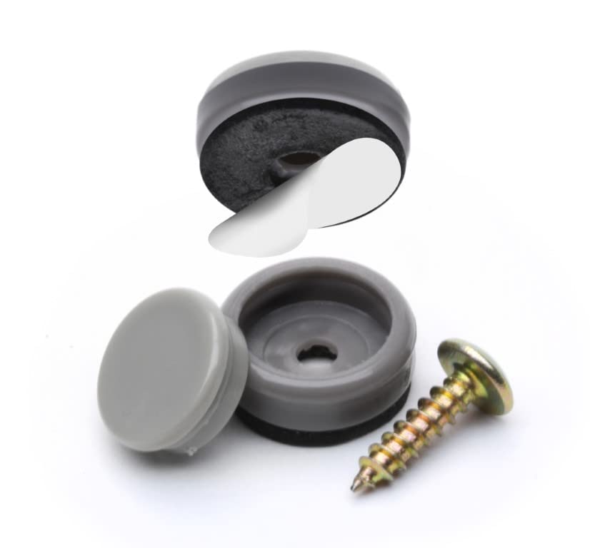 GorillaGlides CB193 3/4 Inch Chair Glides/Furniture Feet Floor Protectors (Set of 16 Sliders) Self-Adhesive Screw-On Glides for Sliding on Hard Surface Flooring and Low-Pile Carpet, Round - size: 3/4 Inch Furniture - 16 Pack
