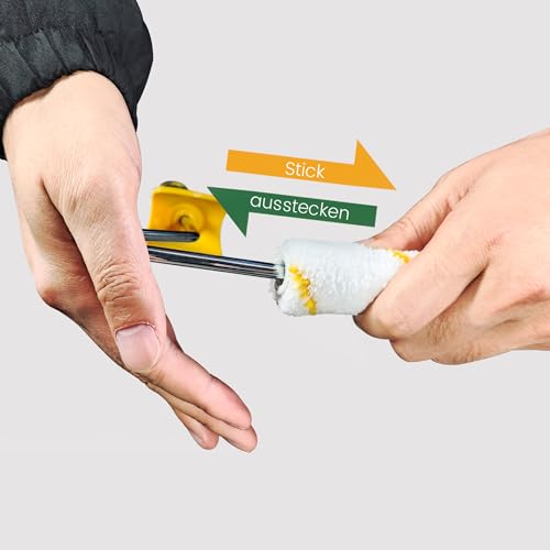 VOOMEY 4 Inch Paint Roller Covers, 1/3" Nap Mini Rollers 48PCS - size: 4 inch 48pcs
