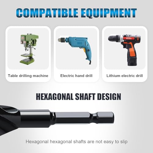 1-1/5" x 12" Auger Drill Bit for Soft and Hard Wood,Hex Shank - size: 1-1/5", style: 12"