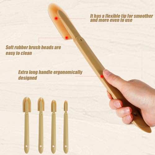 8pcs Rubber Caulking Caulk Remover Smoothing Tool | Reusable Sealant Spatula Spreader 4 Sizes Silicone Multifunctional Caulk Finishing Tool Applicator for Tiles Brick Kitchen
