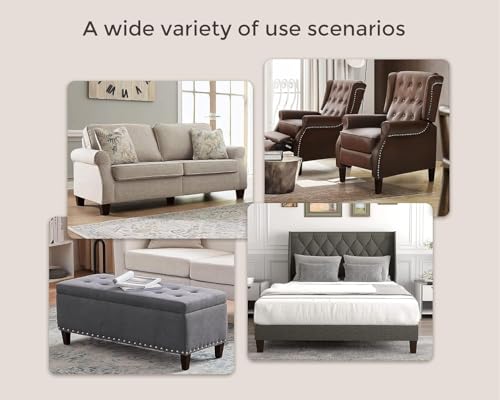4 Inch Couch Legs for Furniture Set of 4, Square Wooden Furniture Legs - size: 4 Inch