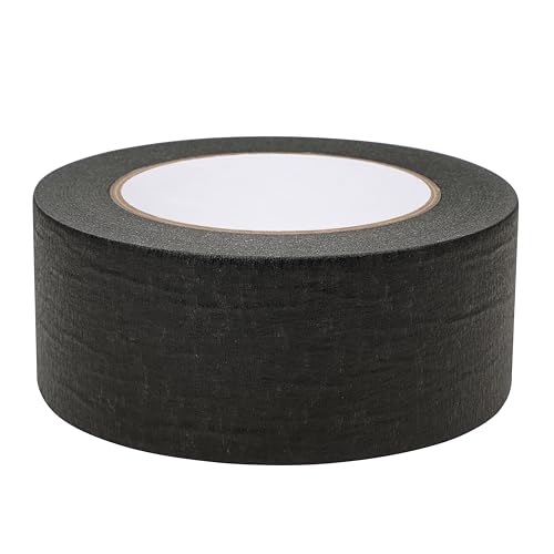 Black Painters Tape 2 inch Wide Black Masking Tape Paint Tape Paper Tape 2 inch x 55 Yards - color: Black, size: 2 Inch