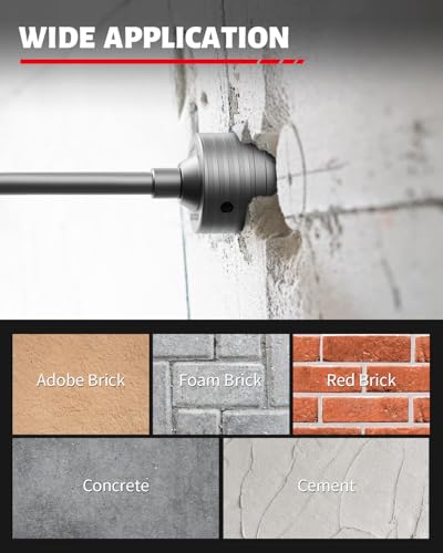 DAYDOOR 1-3/16" (30mm) Concrete Hole Saw with SDS Plus Shank - size: 1-3/16''