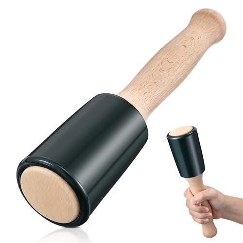 Precision 15oz Wood Carving Mallet for Woodworking, Ergonomic Wooden Handle