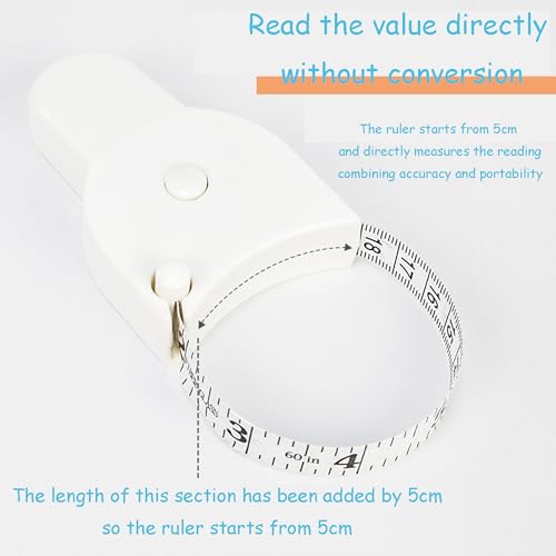 Measuring Tape for Body Measurements, White, 60 Inch - color: white