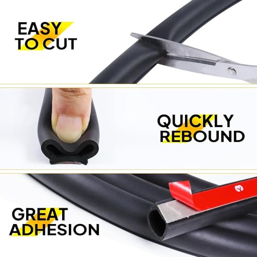 3/4"×3/4" D-Shape Weather Stripping 28FT Bulb Seal Gasket Strip - size: 28 Feet