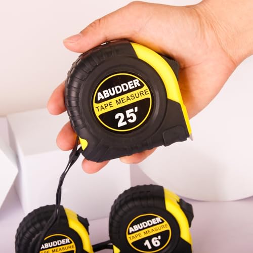 3 PackTape Measure,Easy Read Measuring Tape Retractable with Fractions 1/8, Measurement Tape - color: Yellow 1