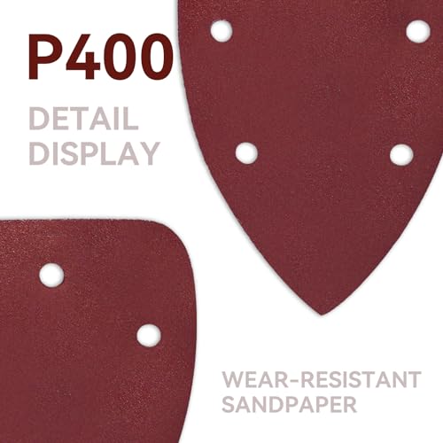 60 Pcs 400 Grit Mouse Sandpaper, Aluminum Oxide Mouse Sanding Pads - size: 400 Grit