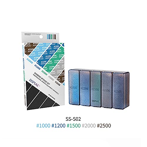 Model Sanding Sponge Combo #1000-#2500 Polishing Model Making Tool - color: #1000-#2500 (#1000, #1200, #1500, #2000, #2500)