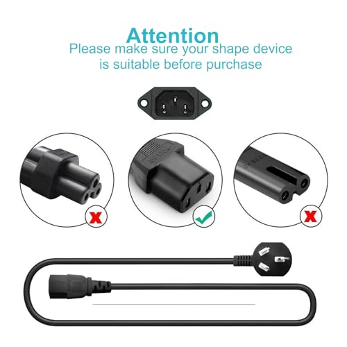 Universal 3 Prong AC Power Cord Replacement for Horizon Fitness Treadmills Ellipticals, Superfit, BowFlex, Sole,Goplus 2 in 1 Folding Treadmill Charger Cable 6FT - size: 6.6FT