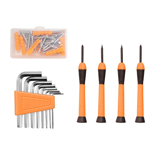 CARTMAN Complete Household Tool Set, Orange Hand Kit With Storage Case - color: Light Orange