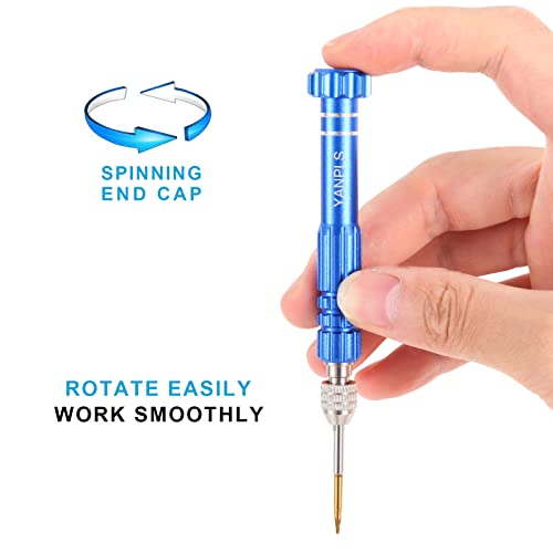 Mini Eyeglass Repair Kit Glasses Screwdriver Pocket Precision Tool - color: Blue
