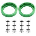 2 Packs 3" Toilet Tank to Bowl Gasket with Stainless Steel Bolts Kit - style: 2 Pcs American Standard Gaskets Kit